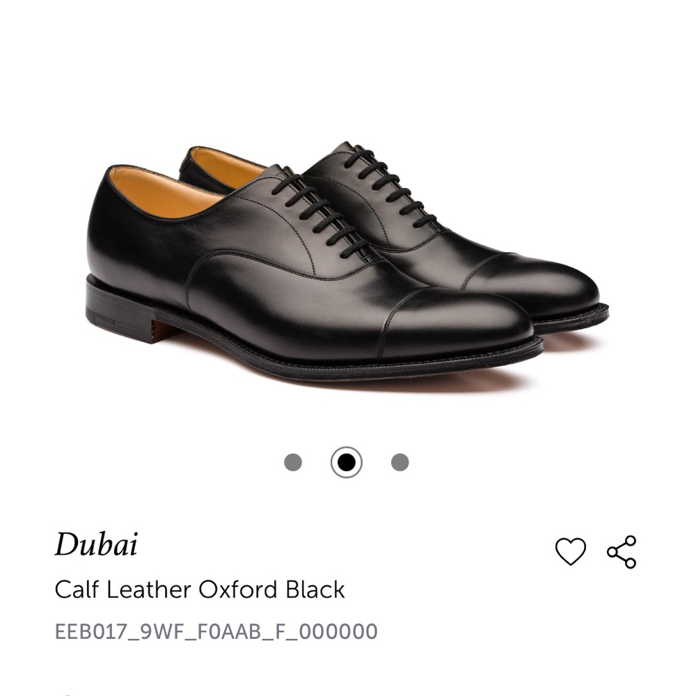 NWOT Church’s Dubai calf leather oxford black - Picture 10 of 14